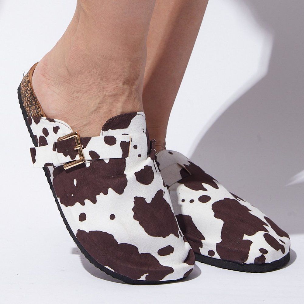 TAN COW BIRKEN BOTTOM FLAT  SOFT FOOTED - Picture 7 of 8